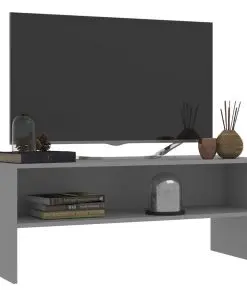vidaXL TV Cabinet Grey 100x40x40 cm Chipboard