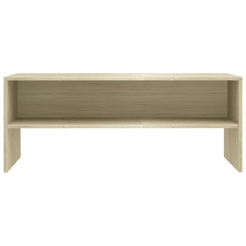 vidaXL TV Cabinet Sonoma Oak 100x40x40 cm Chipboard