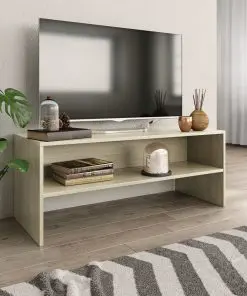 vidaXL TV Cabinet Sonoma Oak 100x40x40 cm Chipboard vidaXL TV Cabinet Sonoma Oak 100x40x40 cm Chipboard