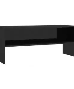 vidaXL TV Cabinet High Gloss Black 100x40x40 cm Chipboard