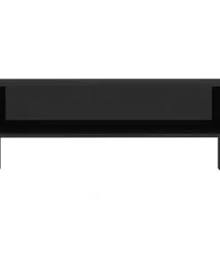 vidaXL TV Cabinet High Gloss Black 100x40x40 cm Chipboard