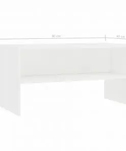 vidaXL TV Cabinet White 80x40x40 cm Chipboard