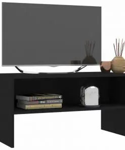 vidaXL TV Cabinet Black 80x40x40 cm Chipboard