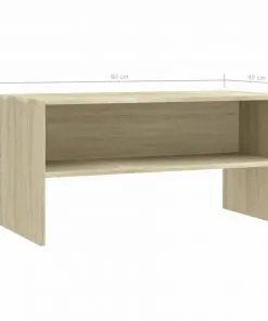 vidaXL TV Cabinet Sonoma Oak 80x40x40 cm Chipboard