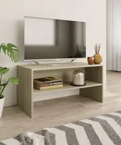 vidaXL TV Cabinet Sonoma Oak 80x40x40 cm Chipboard vidaXL TV Cabinet Sonoma Oak 80x40x40 cm Chipboard