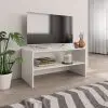 vidaXL TV Cabinet High Gloss White 80x40x40 cm Chipboard