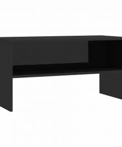 vidaXL TV Cabinet High Gloss Black 80x40x40 cm Chipboard