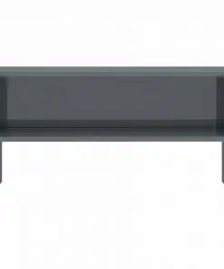 vidaXL TV Cabinet High Gloss Grey 80x40x40 cm Chipboard