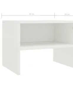 vidaXL Bedside Cabinet White 40x30x30 cm Chipboard