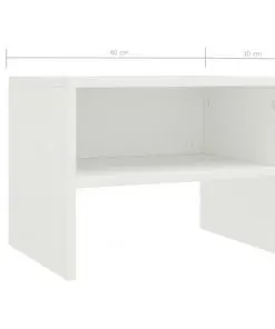 vidaXL Bedside Cabinets 2 pcs White 40x30x30 cm Chipboard