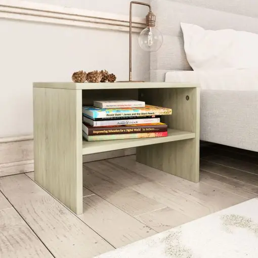 vidaXL Bedside Cabinets 2 pcs Sonoma Oak 40x30x30 cm Chipboard