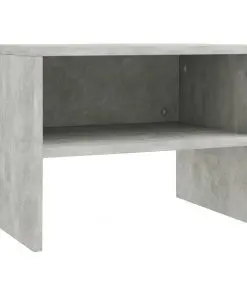 vidaXL Bedside Cabinet Concrete Grey 40x30x30 cm Chipboard