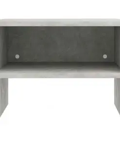 vidaXL Bedside Cabinet Concrete Grey 40x30x30 cm Chipboard