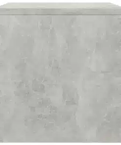vidaXL Bedside Cabinet Concrete Grey 40x30x30 cm Chipboard
