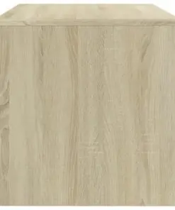 vidaXL Bedside Cabinets 2 pcs White and Sonoma Oak 40x30x30 cm Chipboard