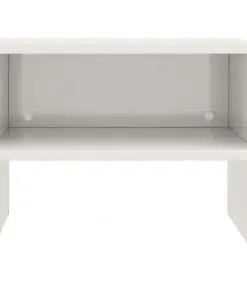 vidaXL Bedside Cabinets 2 pcs High Gloss White 40x30x30 cm Chipboard