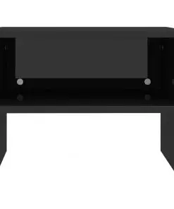vidaXL Bedside Cabinets 2 pcs High Gloss Black 40x30x30 cm Chipboard
