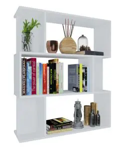 vidaXL Book Cabinet/Room Divider White 80x24x96 cm Chipboard