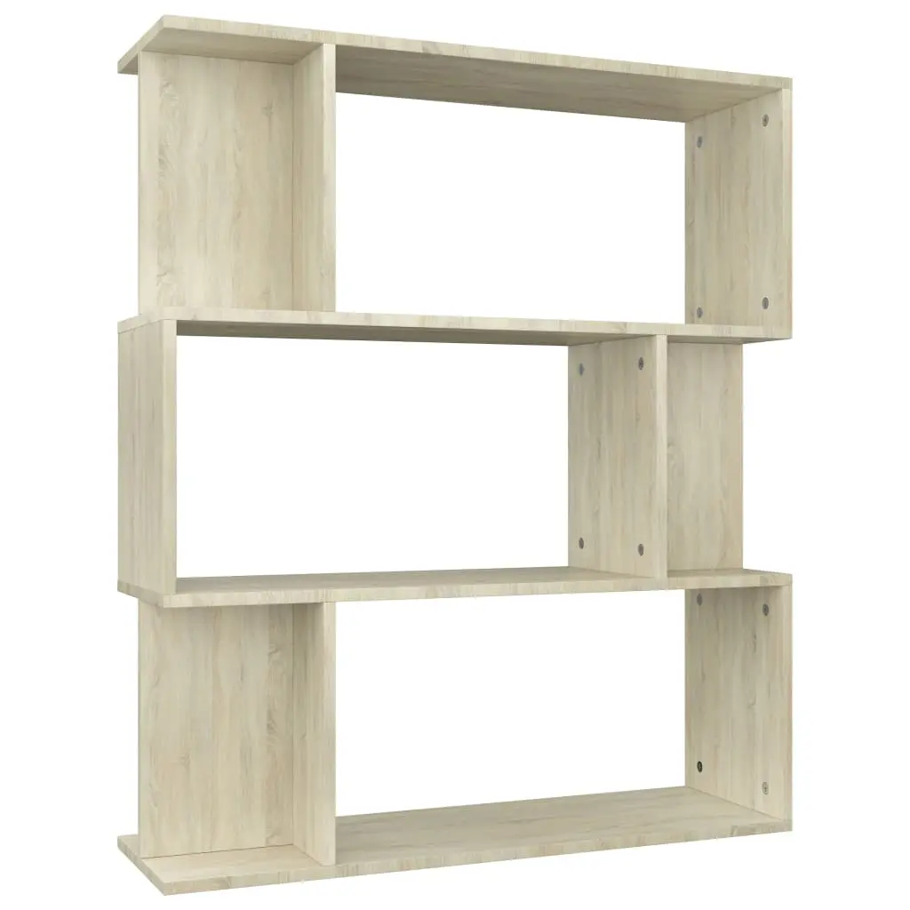 vidaXL Book Cabinet/Room Divider Sonoma Oak 80x24x96 cm Chipboard