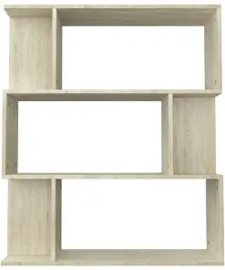vidaXL Book Cabinet/Room Divider Sonoma Oak 80x24x96 cm Chipboard