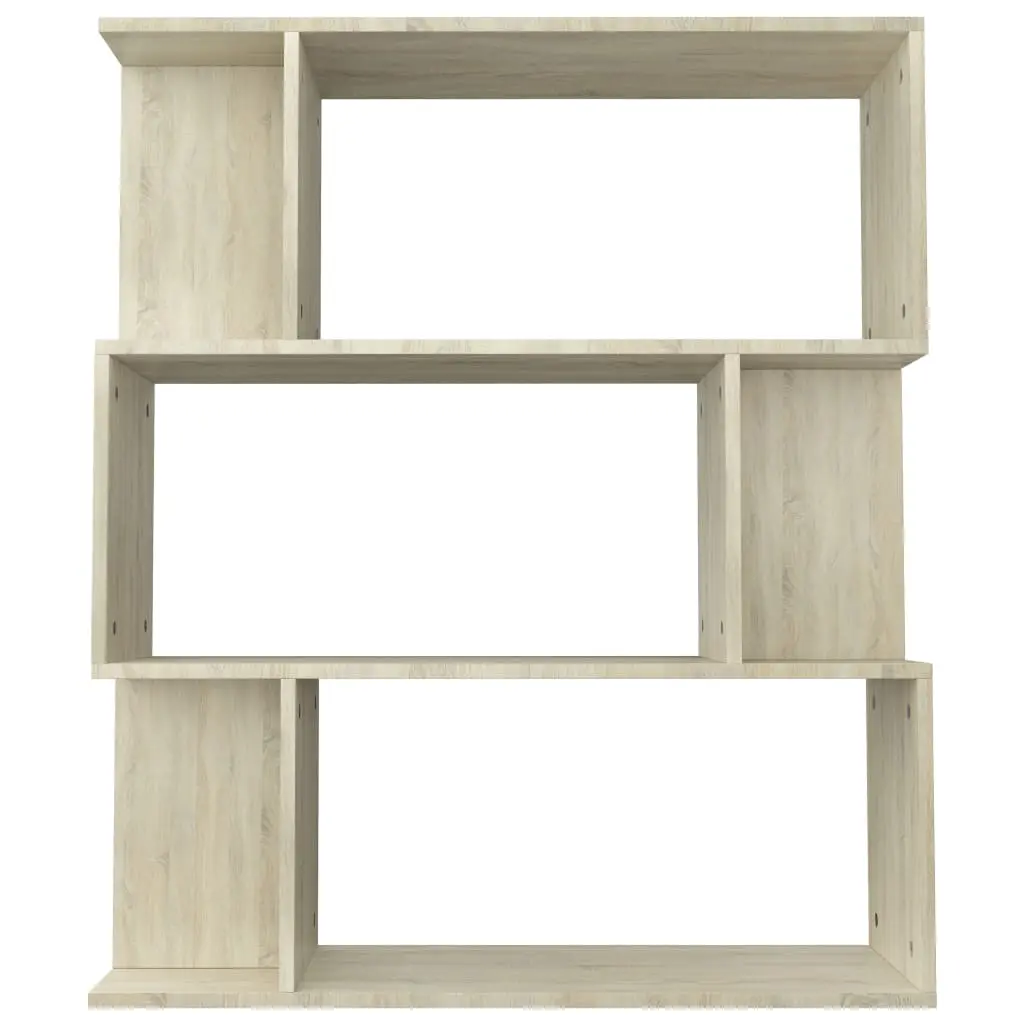 vidaXL Book Cabinet/Room Divider Sonoma Oak 80x24x96 cm Chipboard