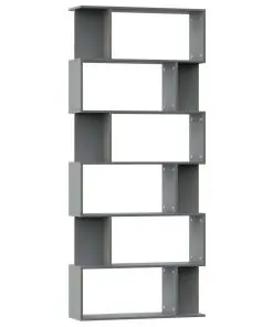 vidaXL Book Cabinet/Room Divider Grey 80x24x192 cm Chipboard