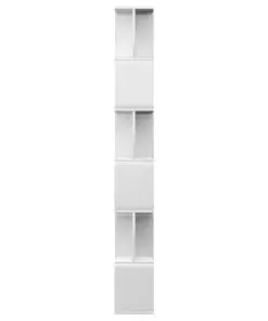 vidaXL Book Cabinet/Room Divider High Gloss White 80x24x192 cm Chipboard