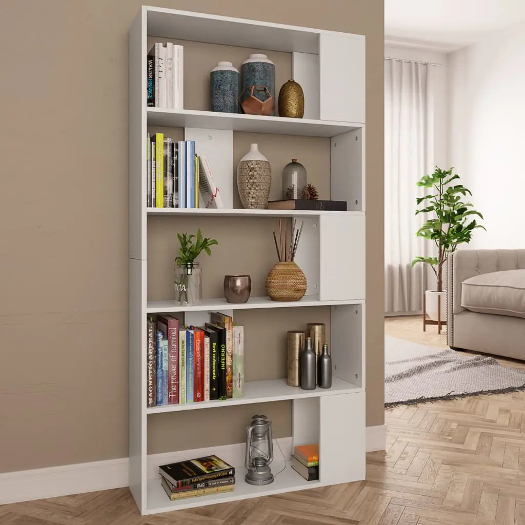 vidaXL Book Cabinet/Room Divider White 80x24x159 cm Chipboard
