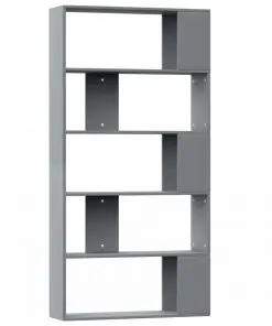 vidaXL Book Cabinet/Room Divider Grey 80x24x159 cm Chipboard
