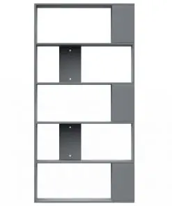 vidaXL Book Cabinet/Room Divider Grey 80x24x159 cm Chipboard