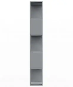 vidaXL Book Cabinet/Room Divider Grey 80x24x159 cm Chipboard