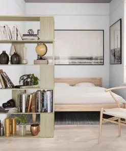 vidaXL Book Cabinet/Room Divider Sonoma Oak 80x24x159 cm Chipboard