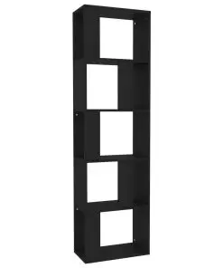 vidaXL Book Cabinet/Room Divider Black 45x24x159 cm Chipboard