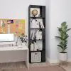 vidaXL Book Cabinet/Room Divider Black 45x24x159 cm Chipboard
