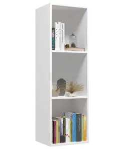 vidaXL Book Cabinet/TV Cabinet White 36x30x114 cm Chipboard