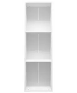 vidaXL Book Cabinet/TV Cabinet White 36x30x114 cm Chipboard