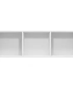 vidaXL Book Cabinet/TV Cabinet White 36x30x114 cm Chipboard