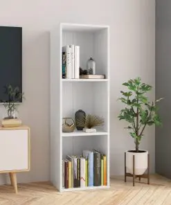 vidaXL Book Cabinet/TV Cabinet White 36x30x114 cm Chipboard