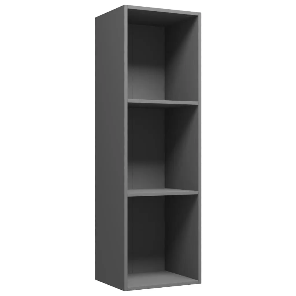 vidaXL Book Cabinet/TV Cabinet Grey 36x30x114 cm Chipboard