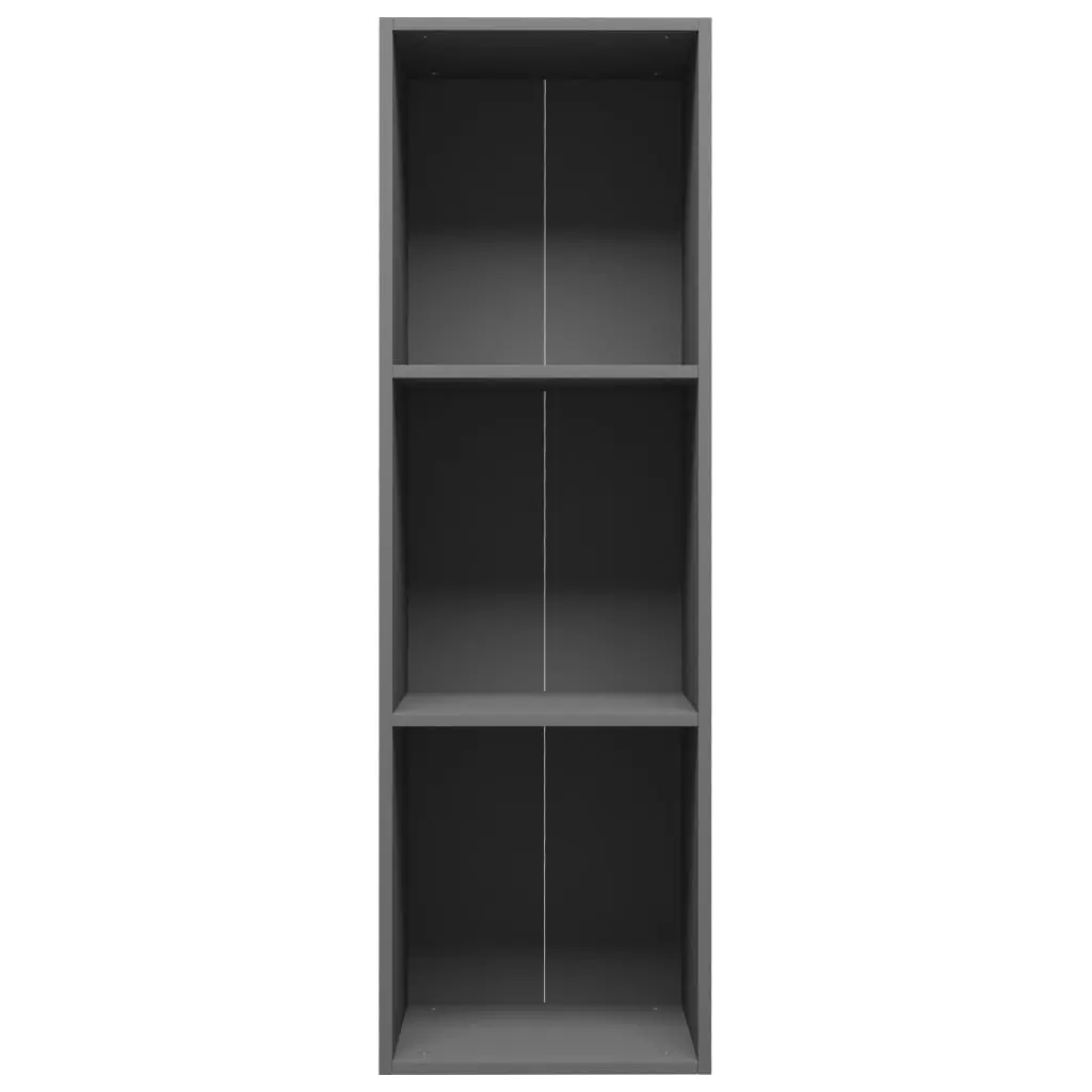 vidaXL Book Cabinet/TV Cabinet Grey 36x30x114 cm Chipboard