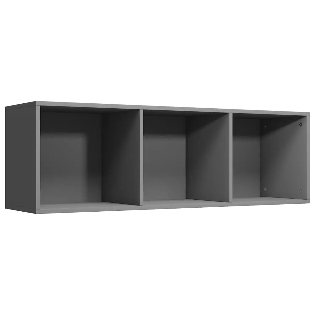 vidaXL Book Cabinet/TV Cabinet Grey 36x30x114 cm Chipboard