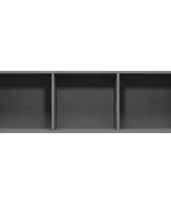 vidaXL Book Cabinet/TV Cabinet Grey 36x30x114 cm Chipboard