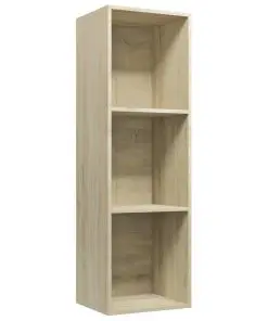 vidaXL Book Cabinet/TV Cabinet Sonoma Oak 36x30x114 cm Chipboard