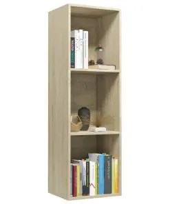 vidaXL Book Cabinet/TV Cabinet Sonoma Oak 36x30x114 cm Chipboard