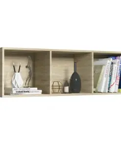 vidaXL Book Cabinet/TV Cabinet Sonoma Oak 36x30x114 cm Chipboard