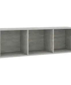 vidaXL Book Cabinet/TV Cabinet Concrete Grey 36x30x114 cm Chipboard