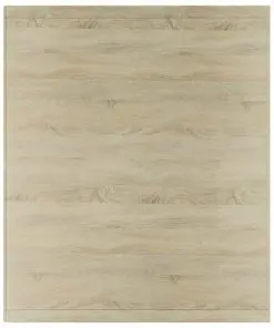 vidaXL Book Cabinet/TV Cabinet White and Sonoma Oak 36x30x114 cm Chipboard