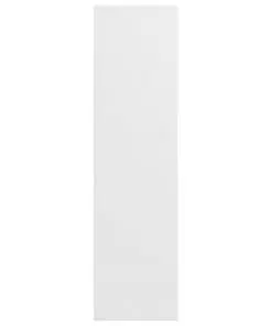 vidaXL Book Cabinet/TV Cabinet High Gloss White 36x30x114 cm Chipboard