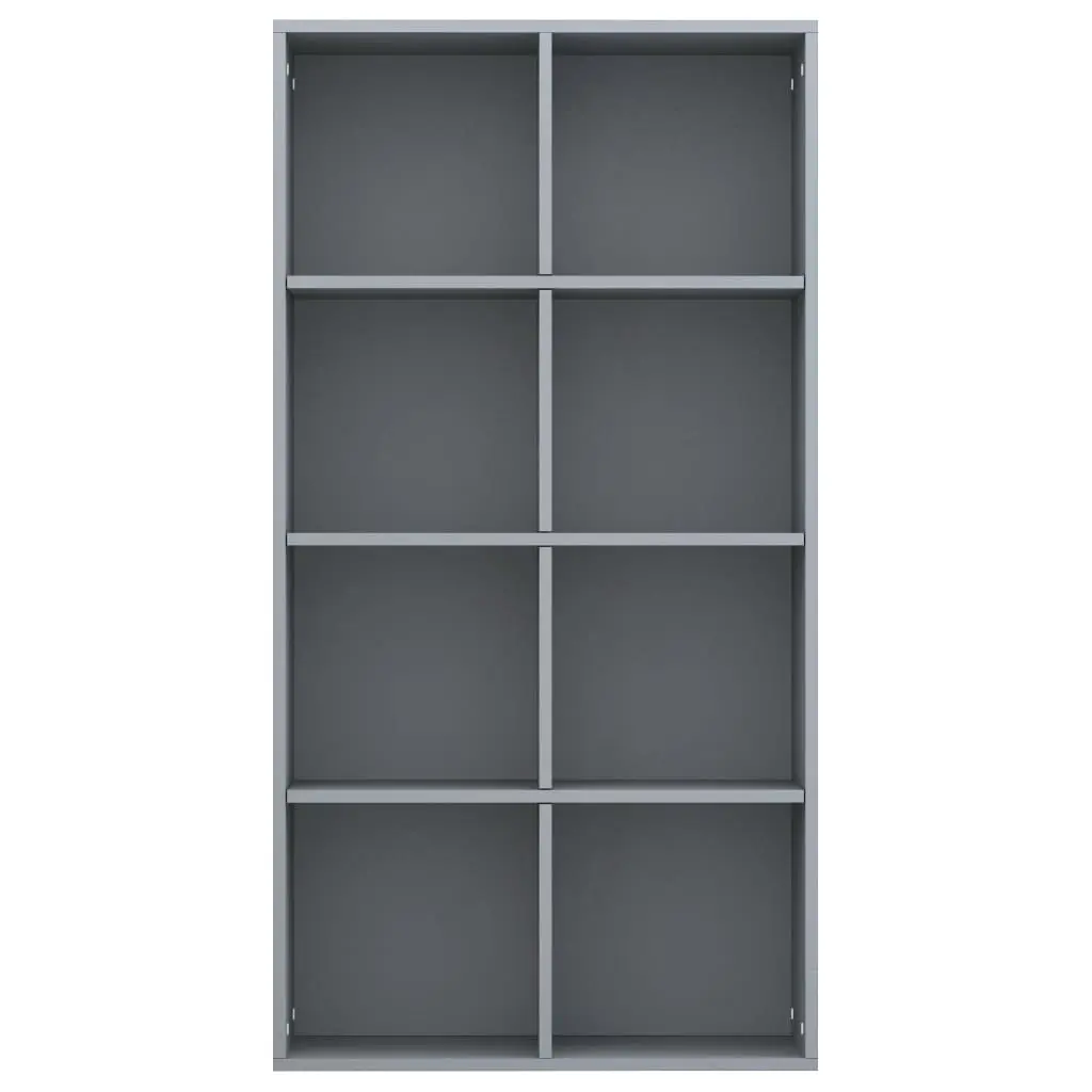 vidaXL Book Cabinet/Sideboard Grey 66x30x130 cm Chipboard