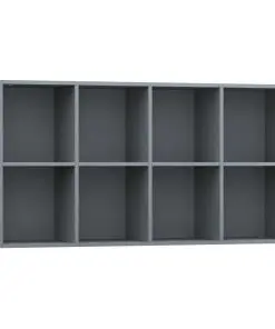 vidaXL Book Cabinet/Sideboard Grey 66x30x130 cm Chipboard